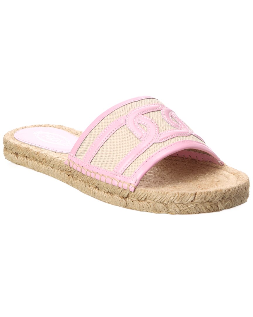 TOD’s Canvas & Leather Sandal