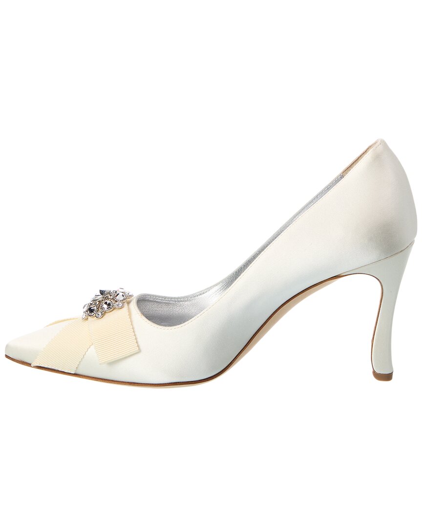 Manolo Blahnik Apius 90 Satin Pump
