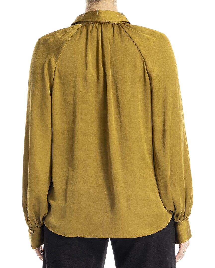 Max Studio Long Sleeve Button Front Blouse