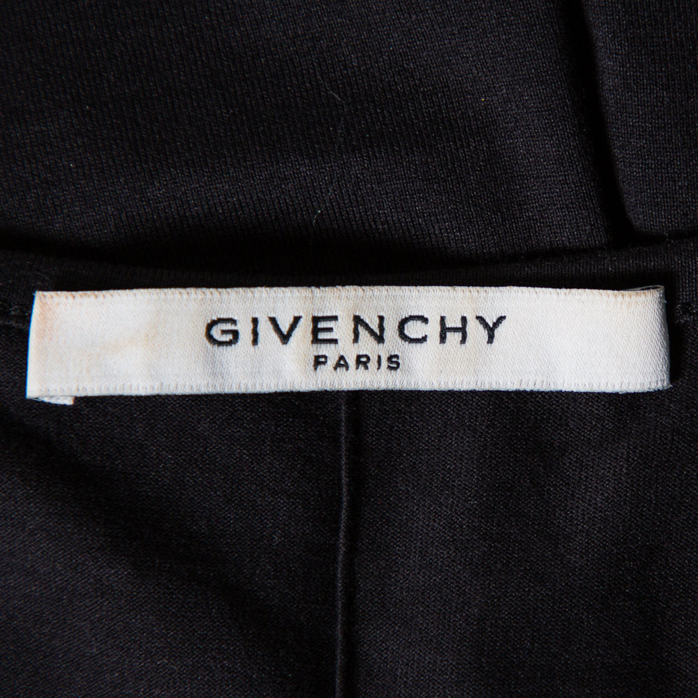 Givenchy Black Cotton Floral Printed Tank Top S