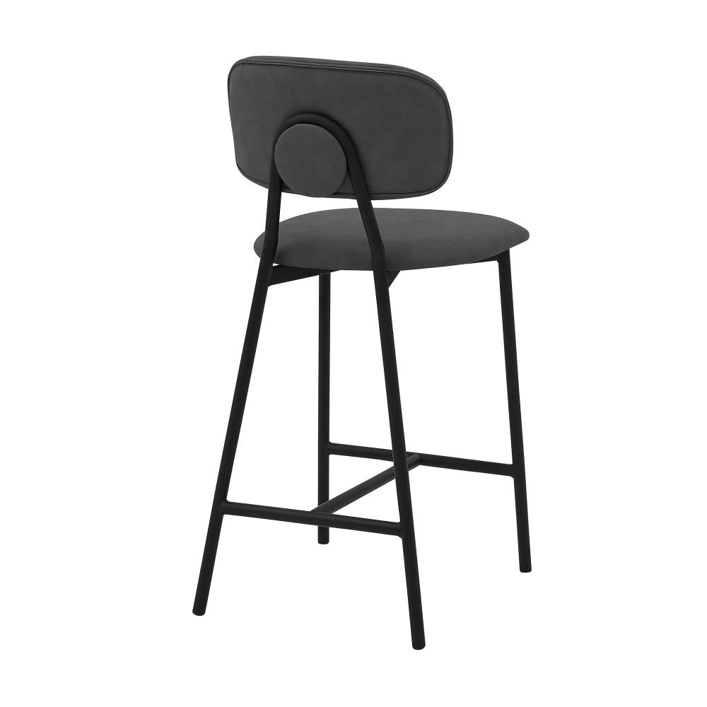 Modern Leather Accent Bar Chair