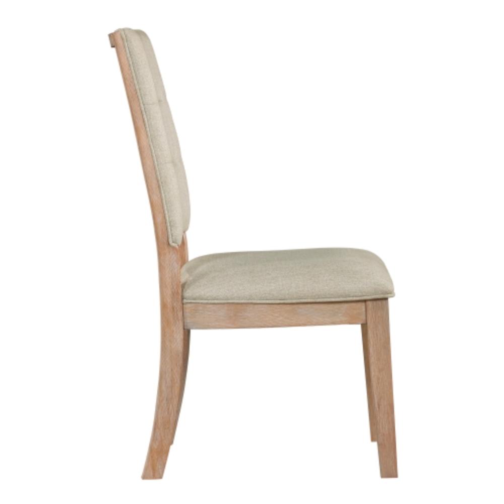 Wooden Dining Chairs with Upholstered Backrests