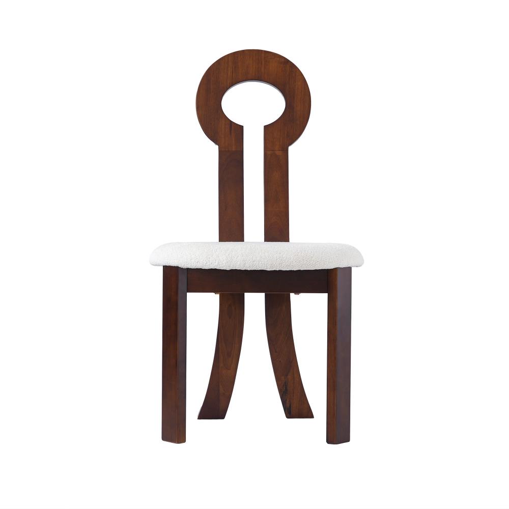 Compact Armless Dining Chairs with Solid Wood Construction