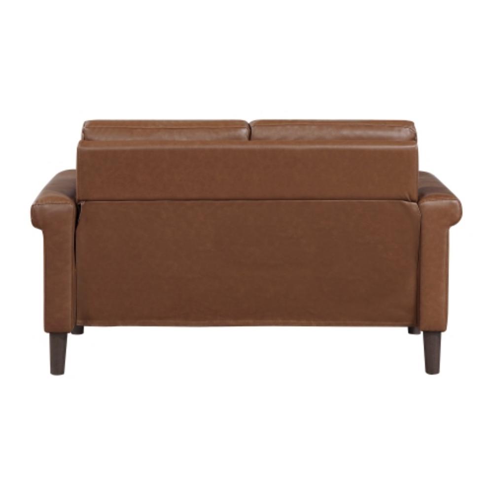 Classic Living Room Loveseat with Upholstered Seating and Decorative Nailhead Trim