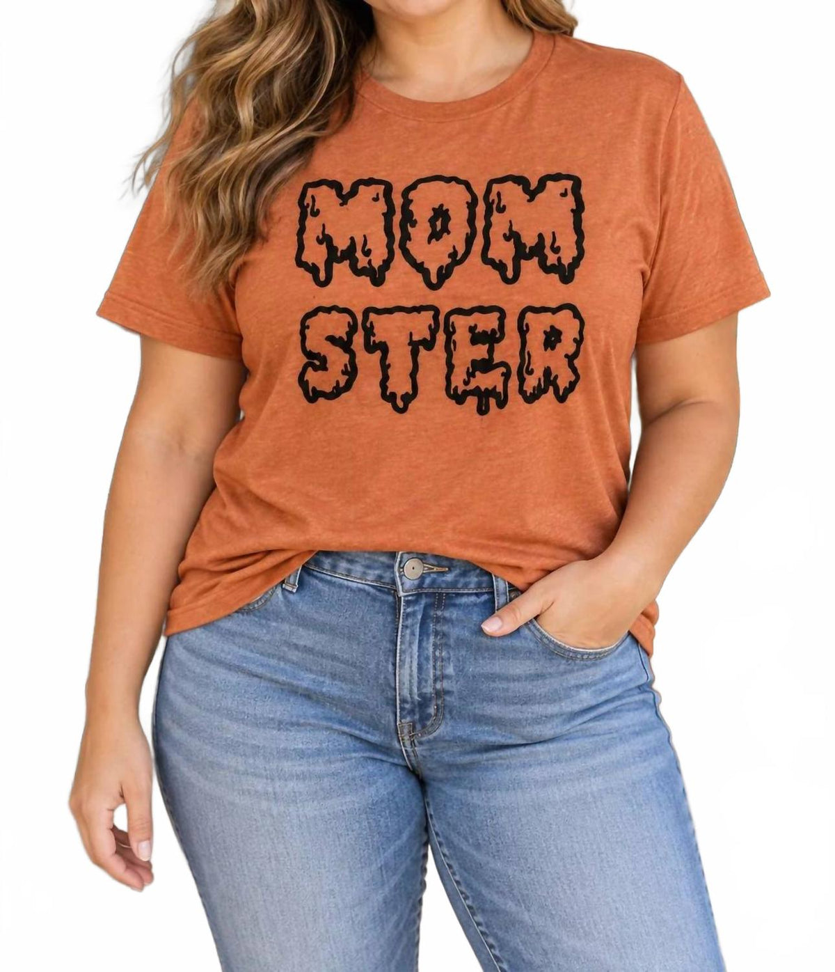 Momster Graphic T-Shirt In Orange