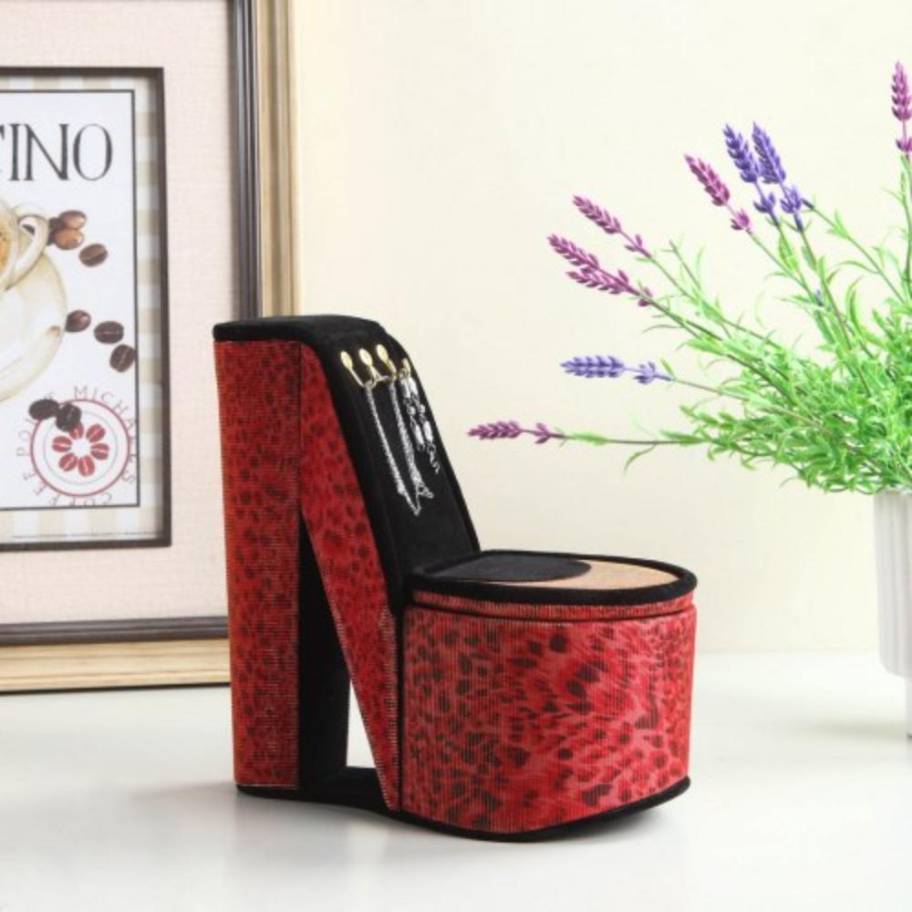 High Heel Shoe Jewelry Organizer with Display Hooks
