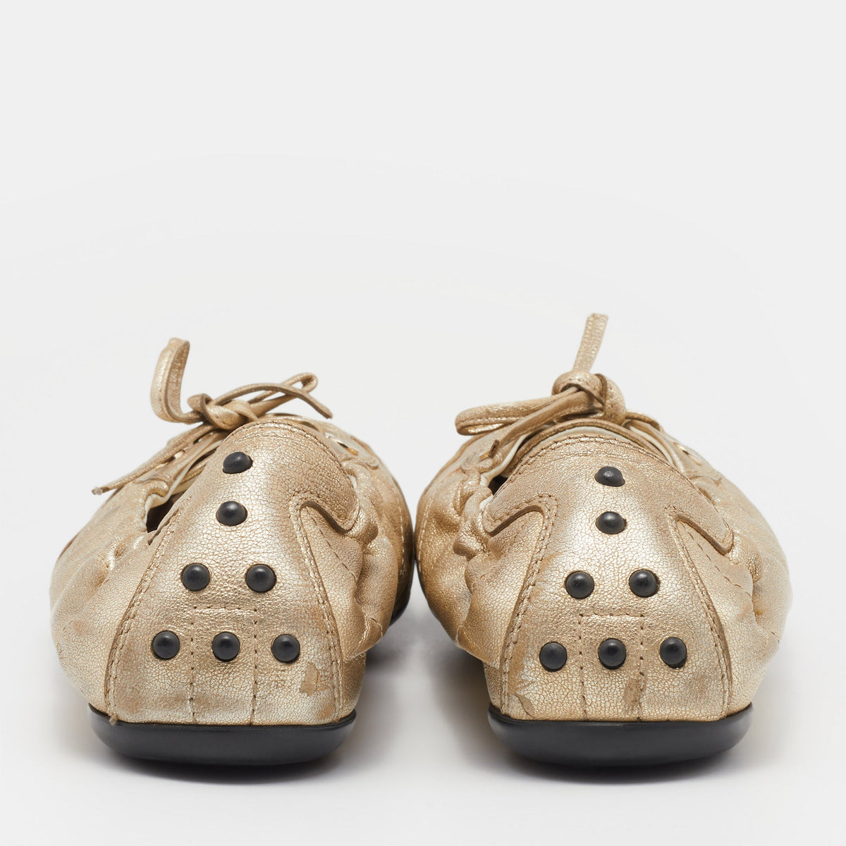 Tod's Size 36 Metallic Leather Mid Top Sneakers