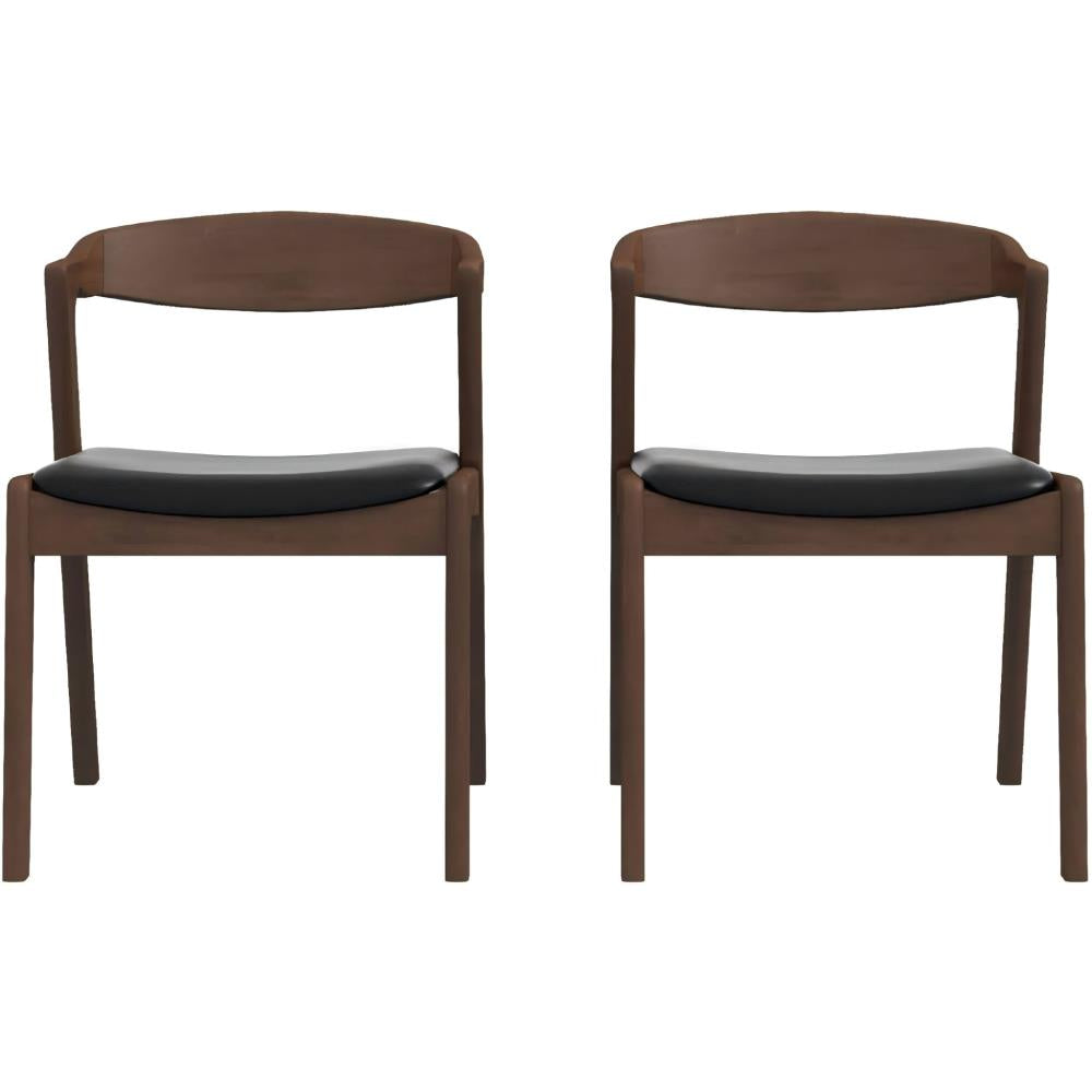 Modern Upholstered Chairs with Wooden Legs