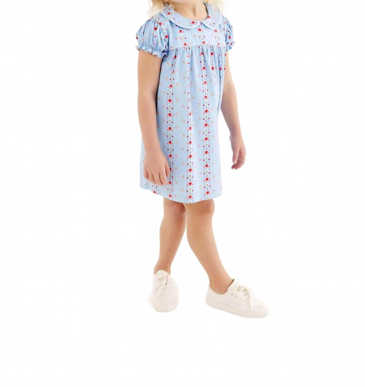 Kid's Holly Day Dress In First Day Flowers