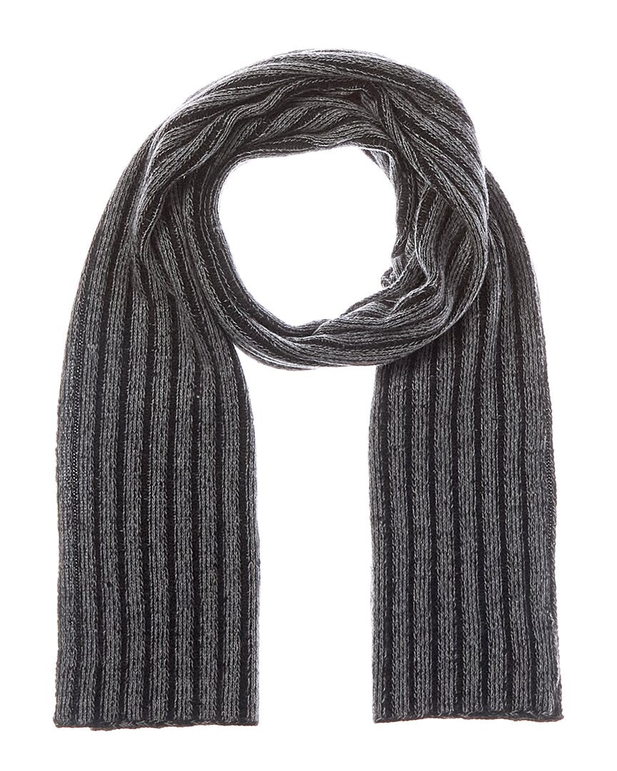Portolano Cashmere-Blend Ribbed Scarf