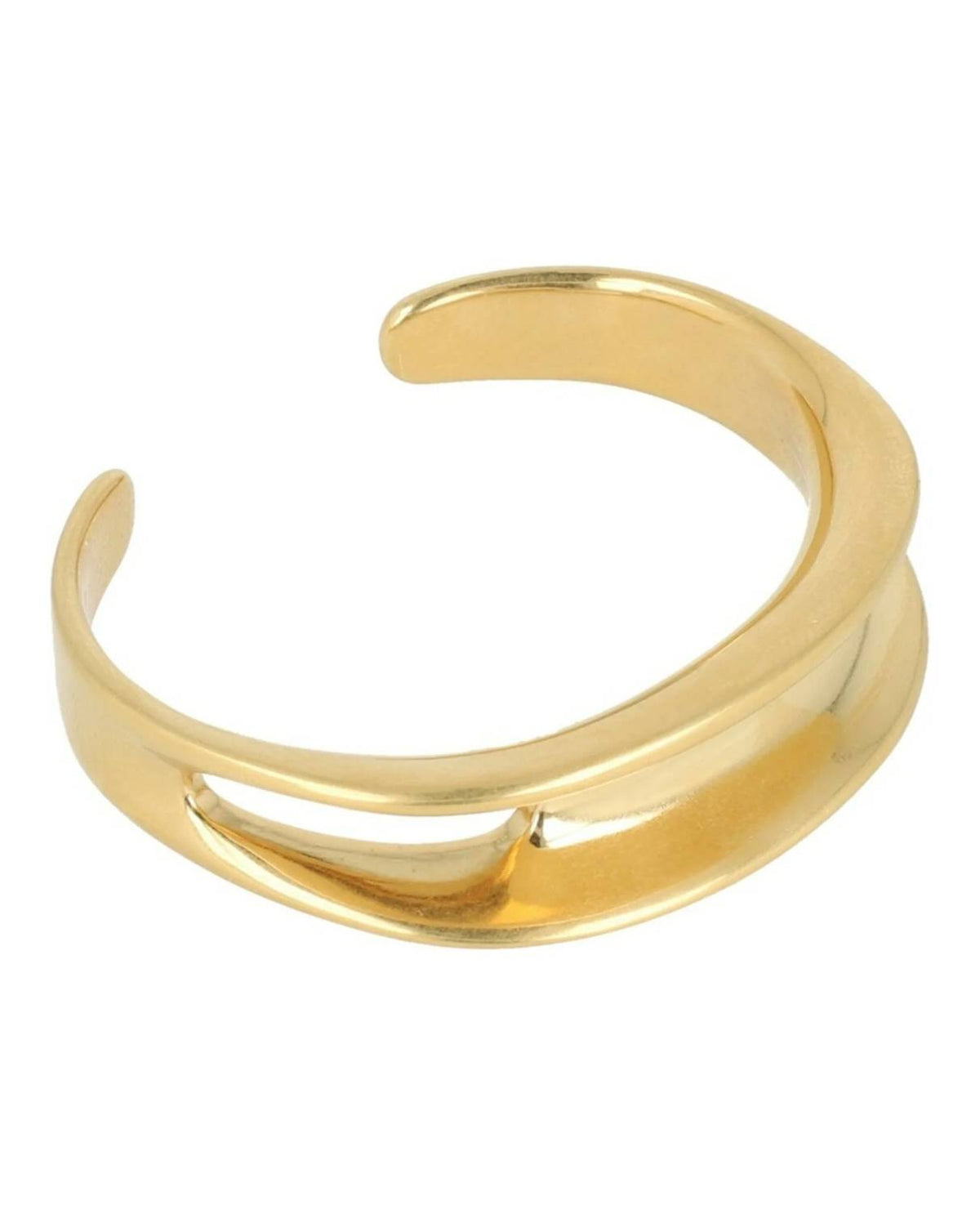 Women's Asymmetrical Sculptural Bracelet In Gold