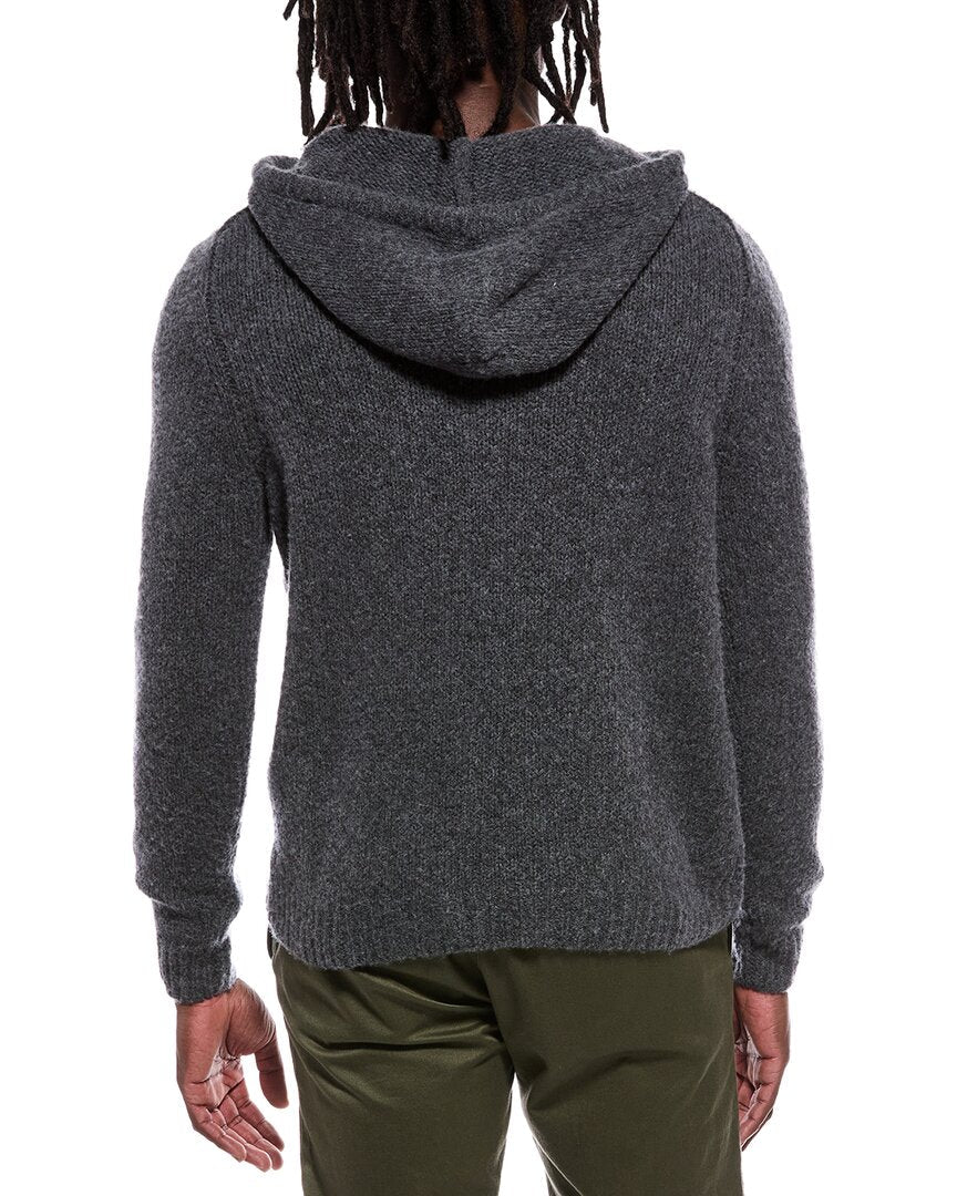 Autumn Cashmere Shaker Yoke Cashmere & Wool-Blend Hoodie