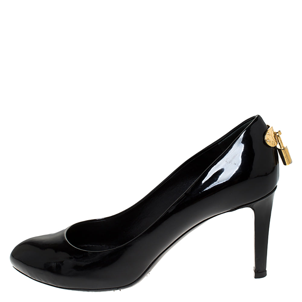 Louis Vuitton Black Patent Leather Oh Really! Pumps Size 36