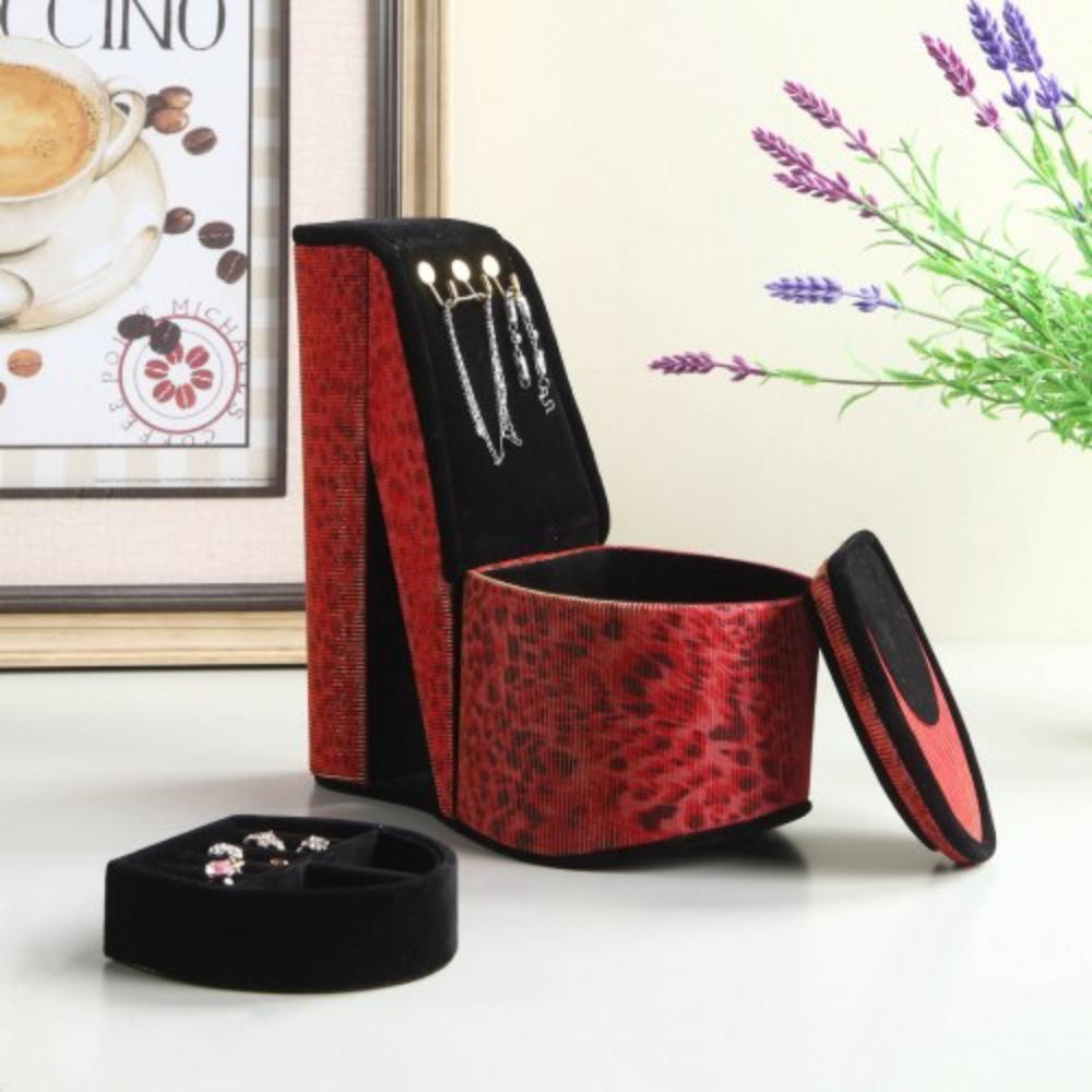 High Heel Shoe Jewelry Organizer with Display Hooks