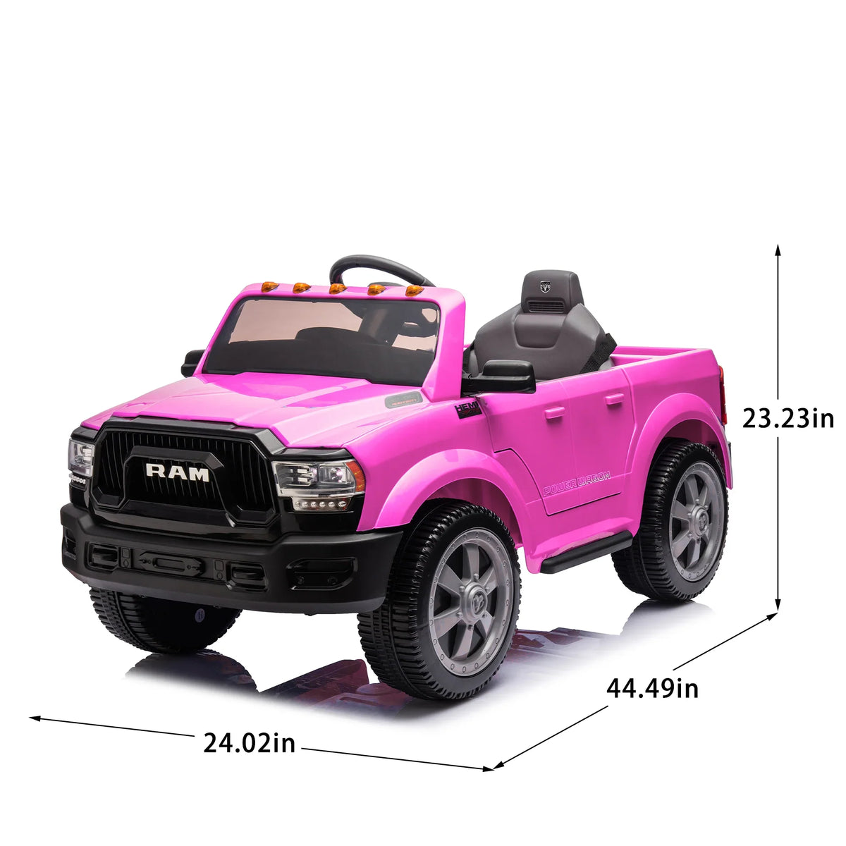 Large Kids Electric Pickup Vehicle with High Ground Clearance and Adjustable Speed Settings