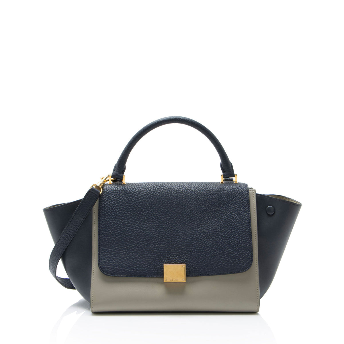 Celine Tricolor Calfskin Small Trapeze Bag