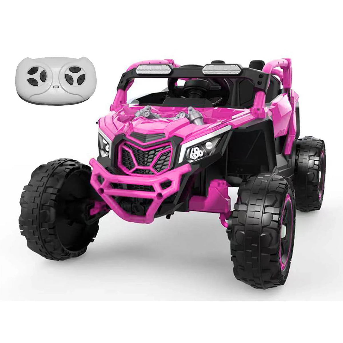 Battery-Powered UTV Ride-On Car with Remote Steering and Adjustable Speed Modes