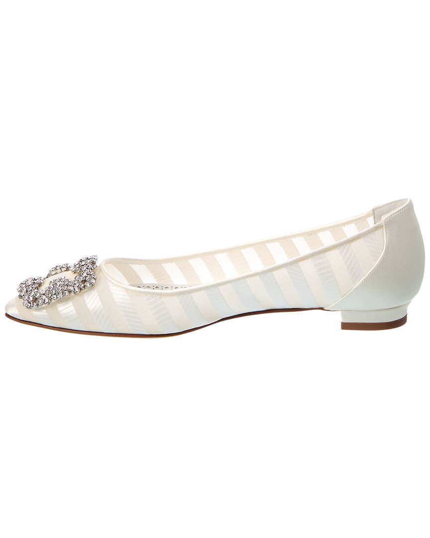 Manolo Blahnik Hangisila Jacquard Flat