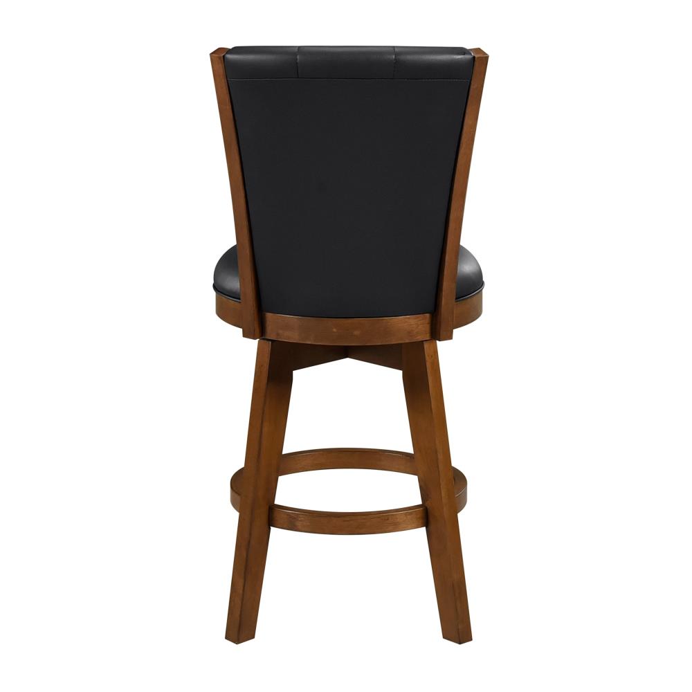 Swivel Counter Stools with Button Tufted Backs