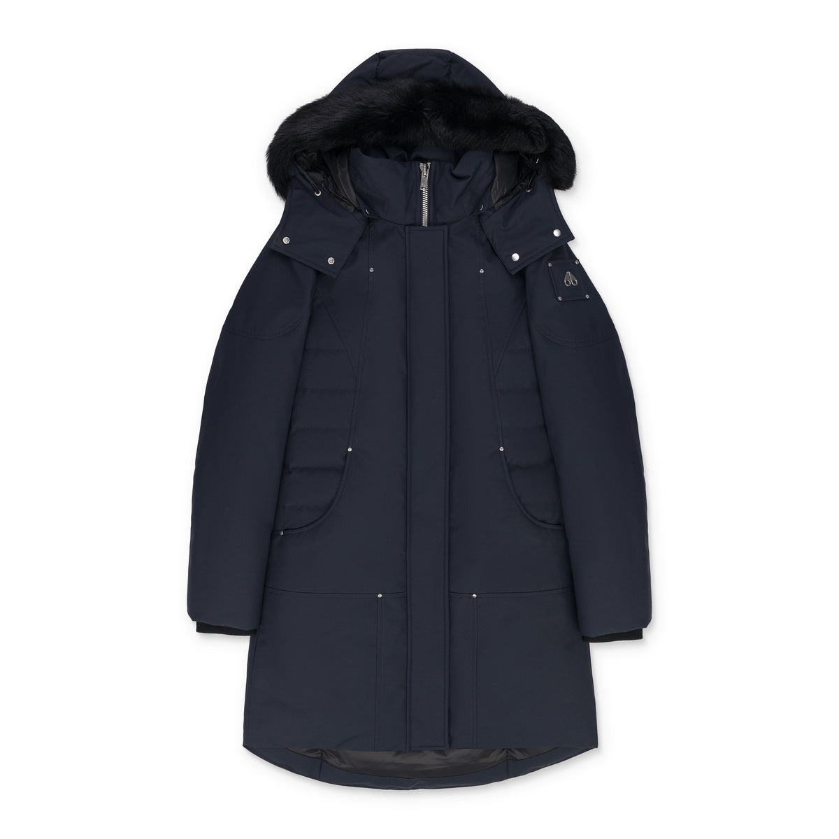 Moose Knuckles Navy/Black Shearling Cloud Shearling Parka