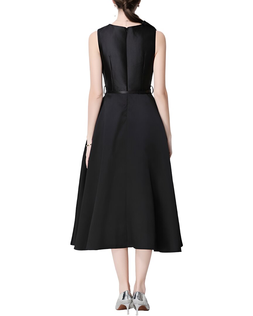 GABRIELA RICH Solid Midi Dress