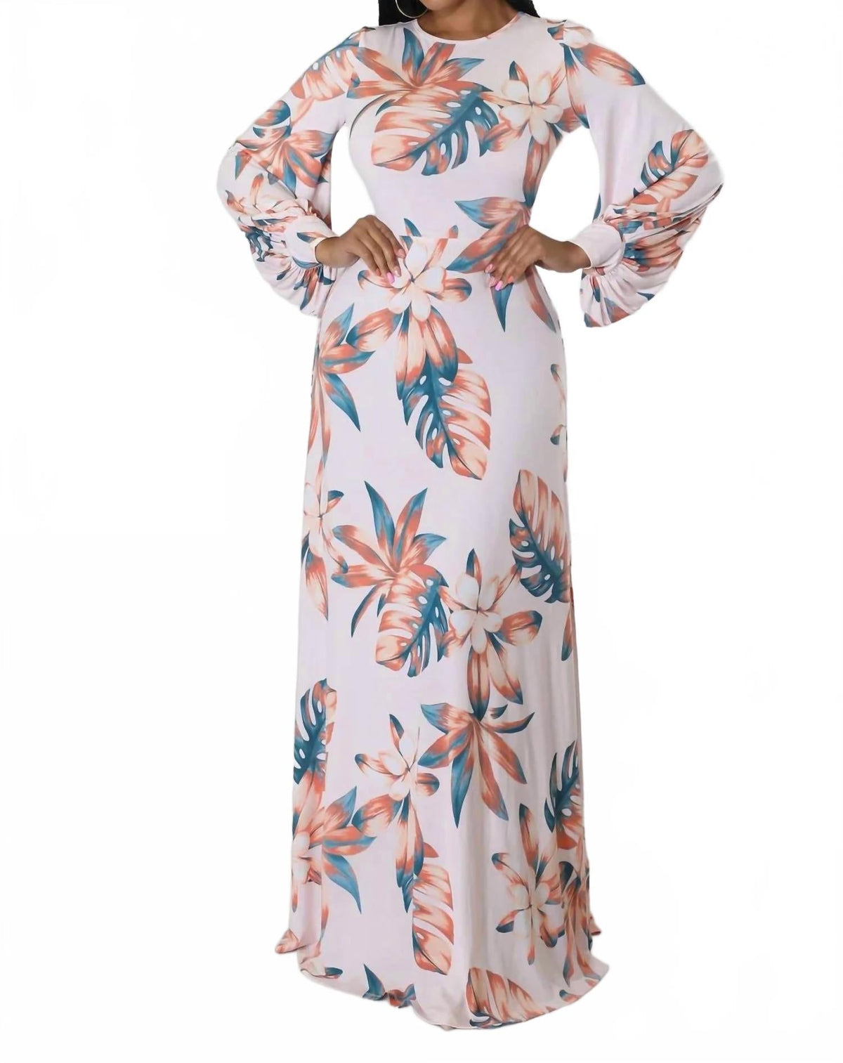 Romancing The Tropics Printed Maxi Dress In Multicolor