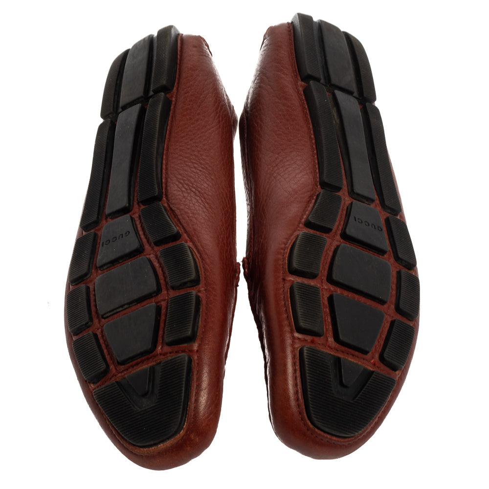 Gucci Size 36.5 Brown Leather Loafers & Moccasins