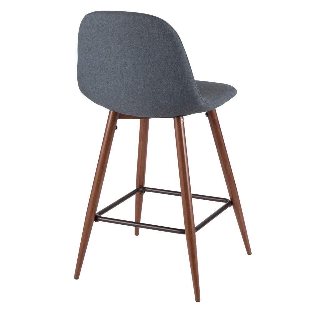 Contemporary Counter Stools with Padded Backrests