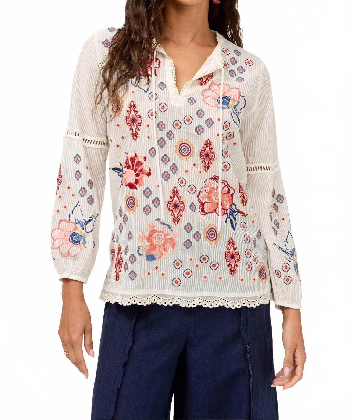 Margaret Blouse In Natural Ggt