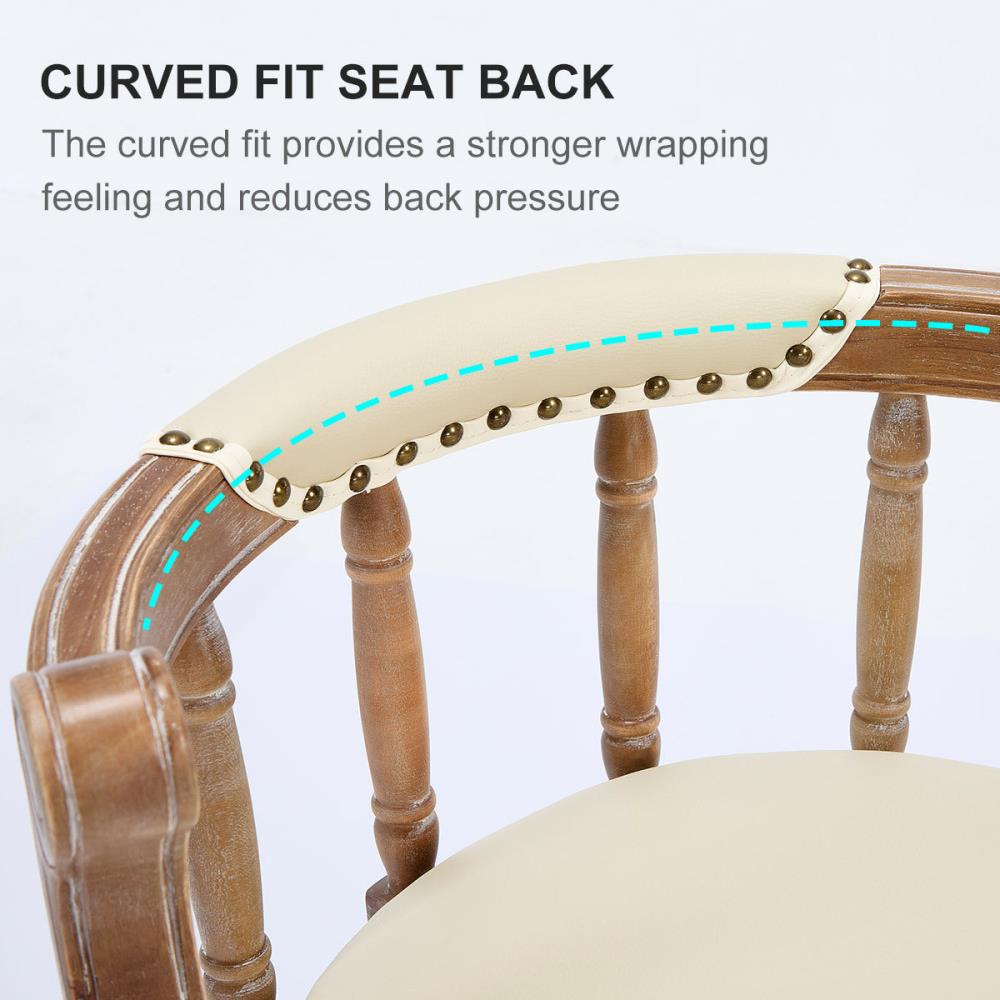Elegant Leather Upholstered Bar Seating with Sturdy Wooden Construction