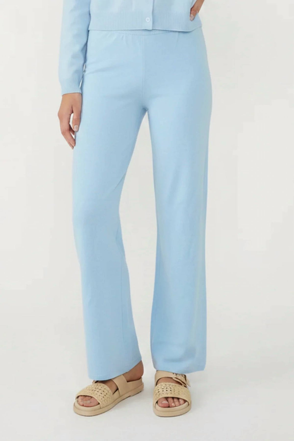 Hudson Knit Pant In Whisper Blue