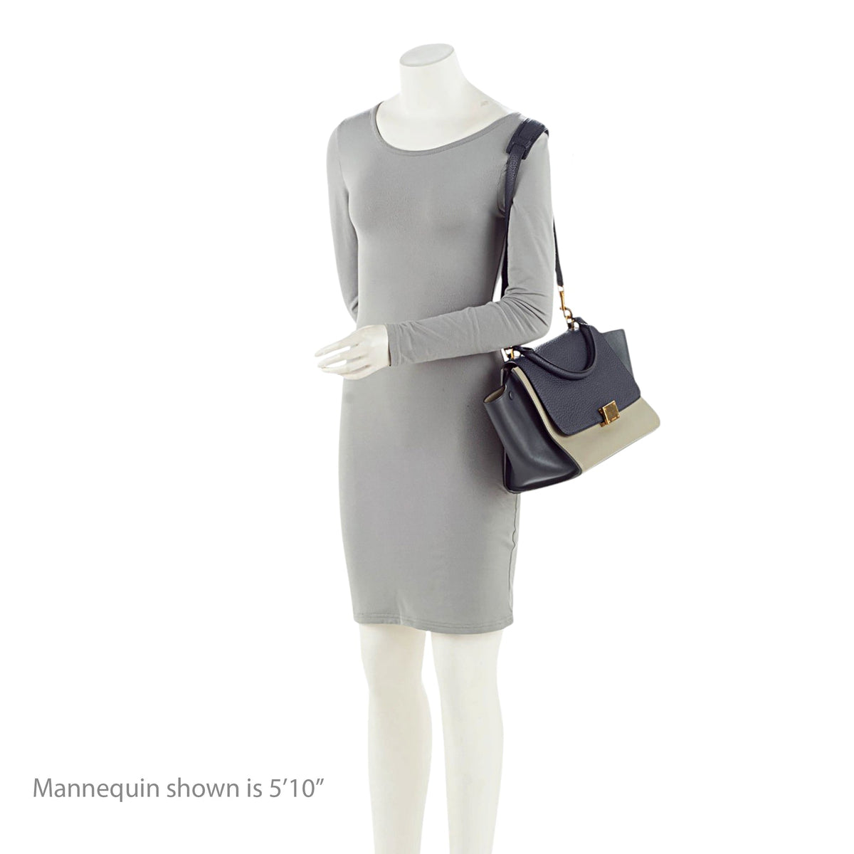Celine Tricolor Calfskin Small Trapeze Bag