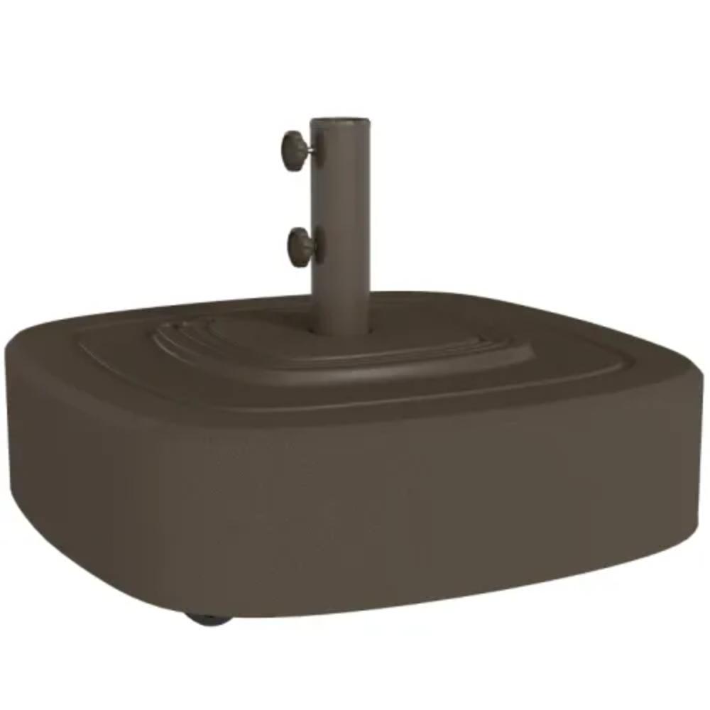 Rolling Patio Umbrella Base with Locking Brake Wheels