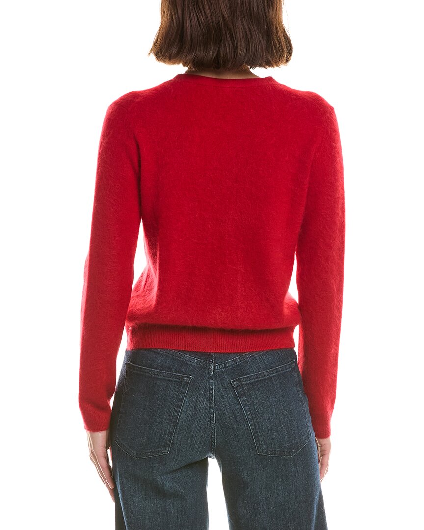 sofiacashmere Brushed Cashmere Cropped 100% Cashmere Cardigan