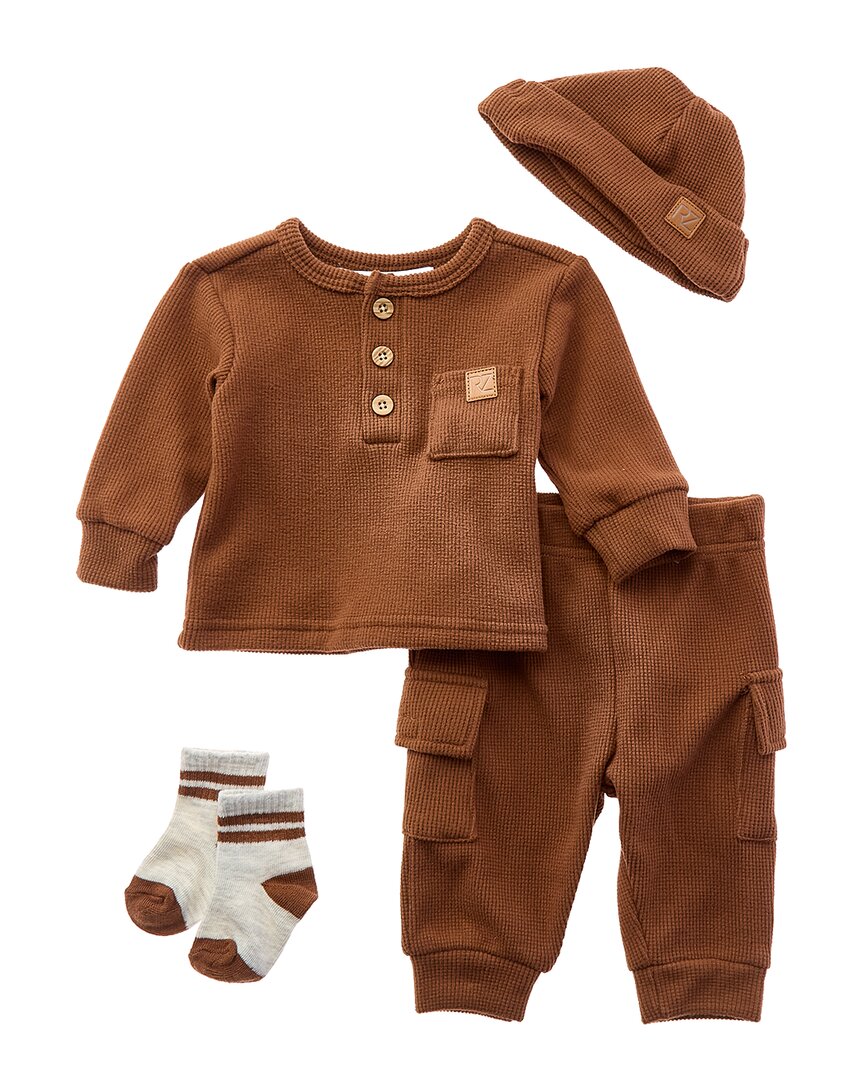 Rachel Zoe 4pc Brushed Thermal Jogger Set