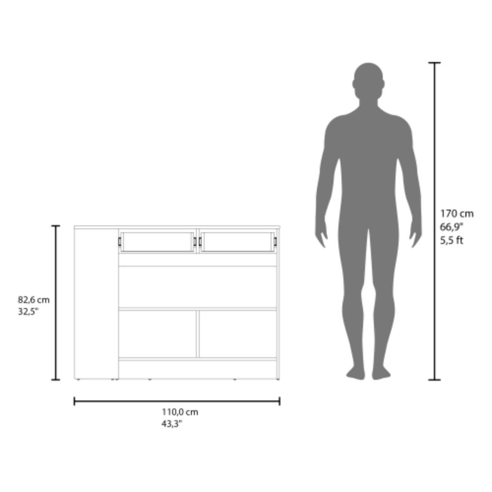 Modern Kitchen Organizer with Shelves and Compartments