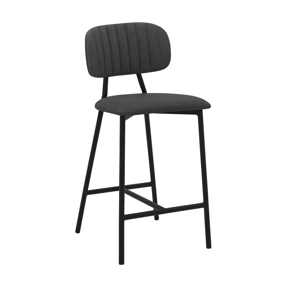 Modern Leather Accent Bar Chair