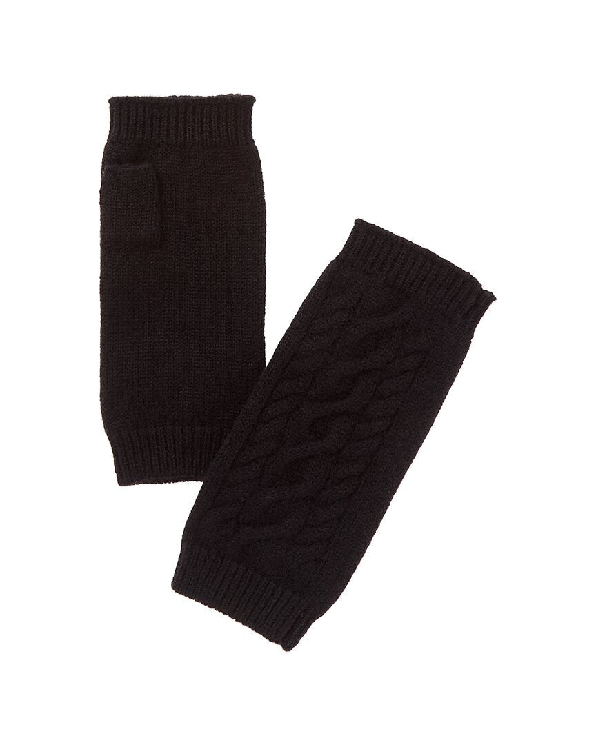 Amicale Cashmere Center Cable Cashmere Handwarmer