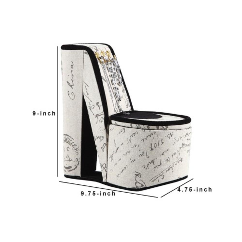 Novelty Shoe Jewelry Case with Concealed Compartment