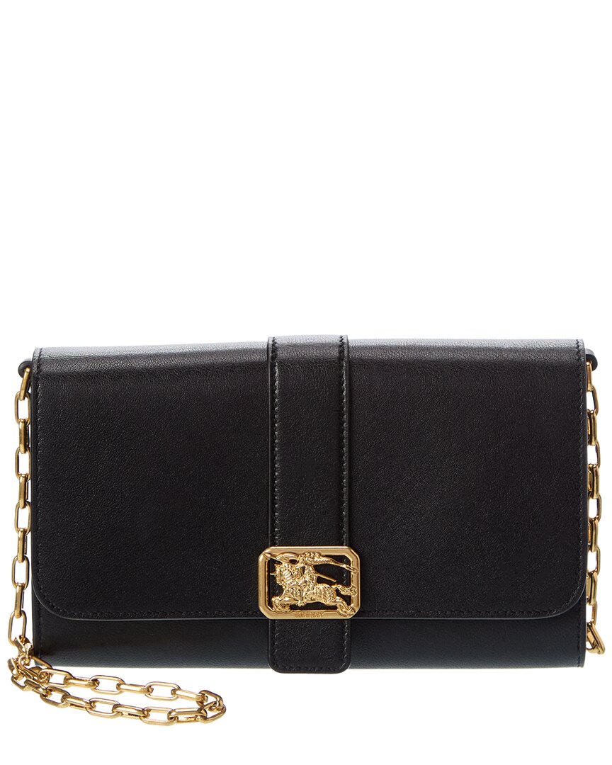 Burberry Rider Leather Wallet On Chain