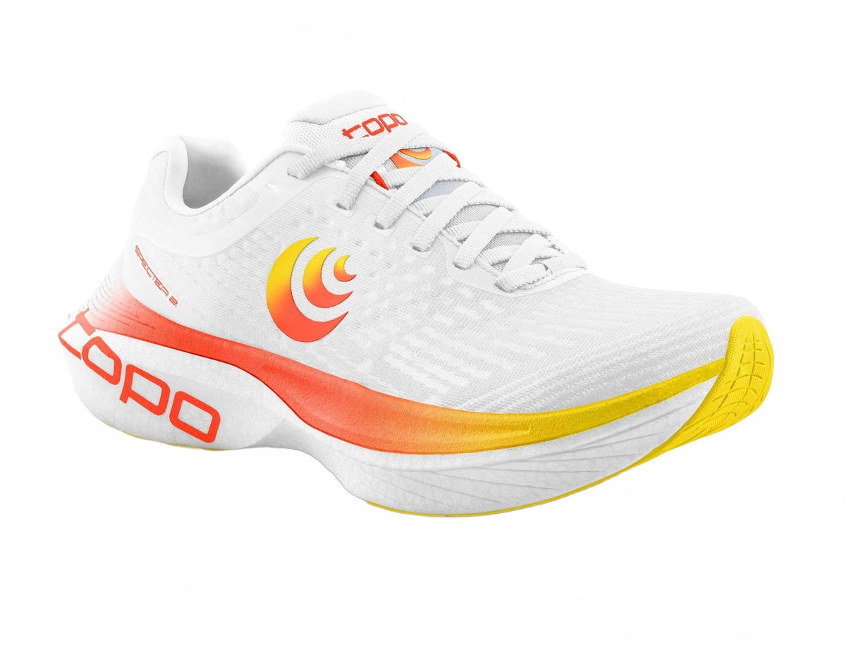 Women's Specter 2 Road Running Shoe In White/sunset