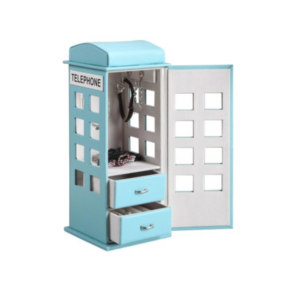 Telephone-Shaped Jewelry Case with Dual Storage Drawers