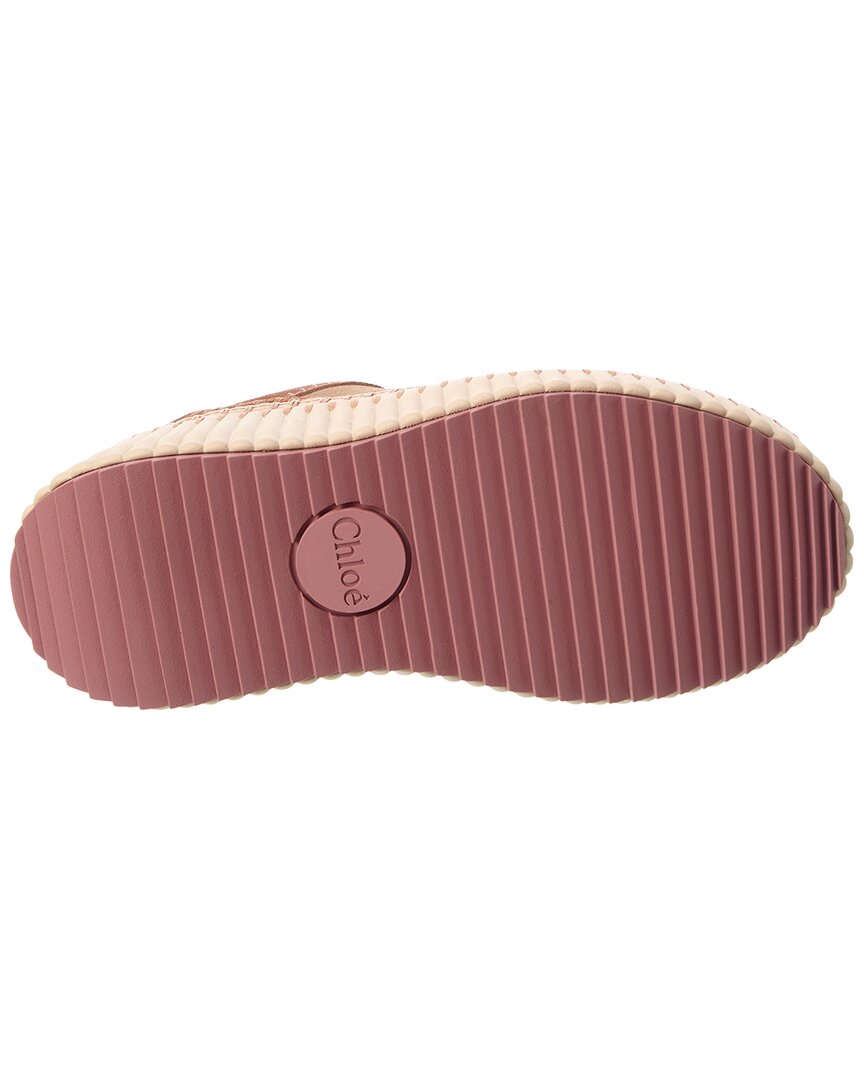 Chloé Nama Suede Wedge Sneaker