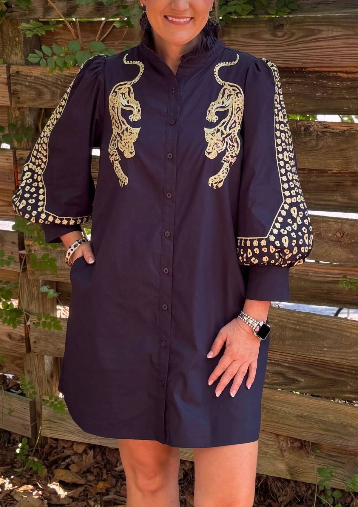 Rich In Love Mini Dress In Navy