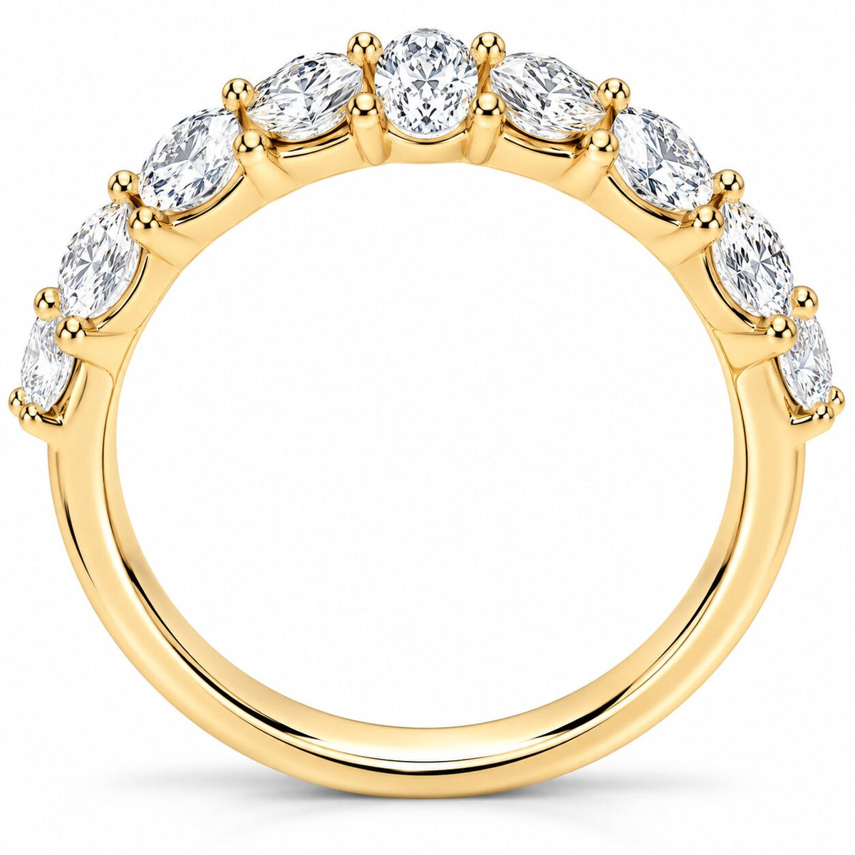 1 5/8ct U Prong Diamond Wedding Ring 14k Yellow Gold