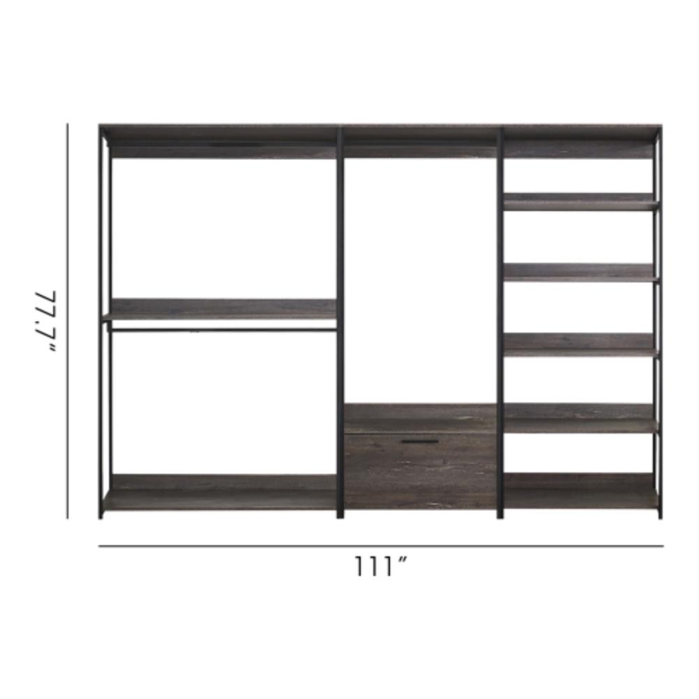 Spacious Closet Organizer with Reinforced Edgebanding