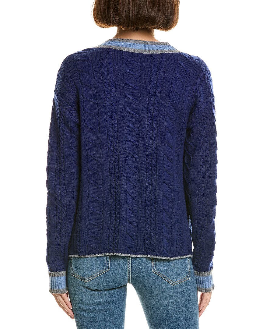 InCashmere Wool & Cashmere-Blend Cable Cardigan