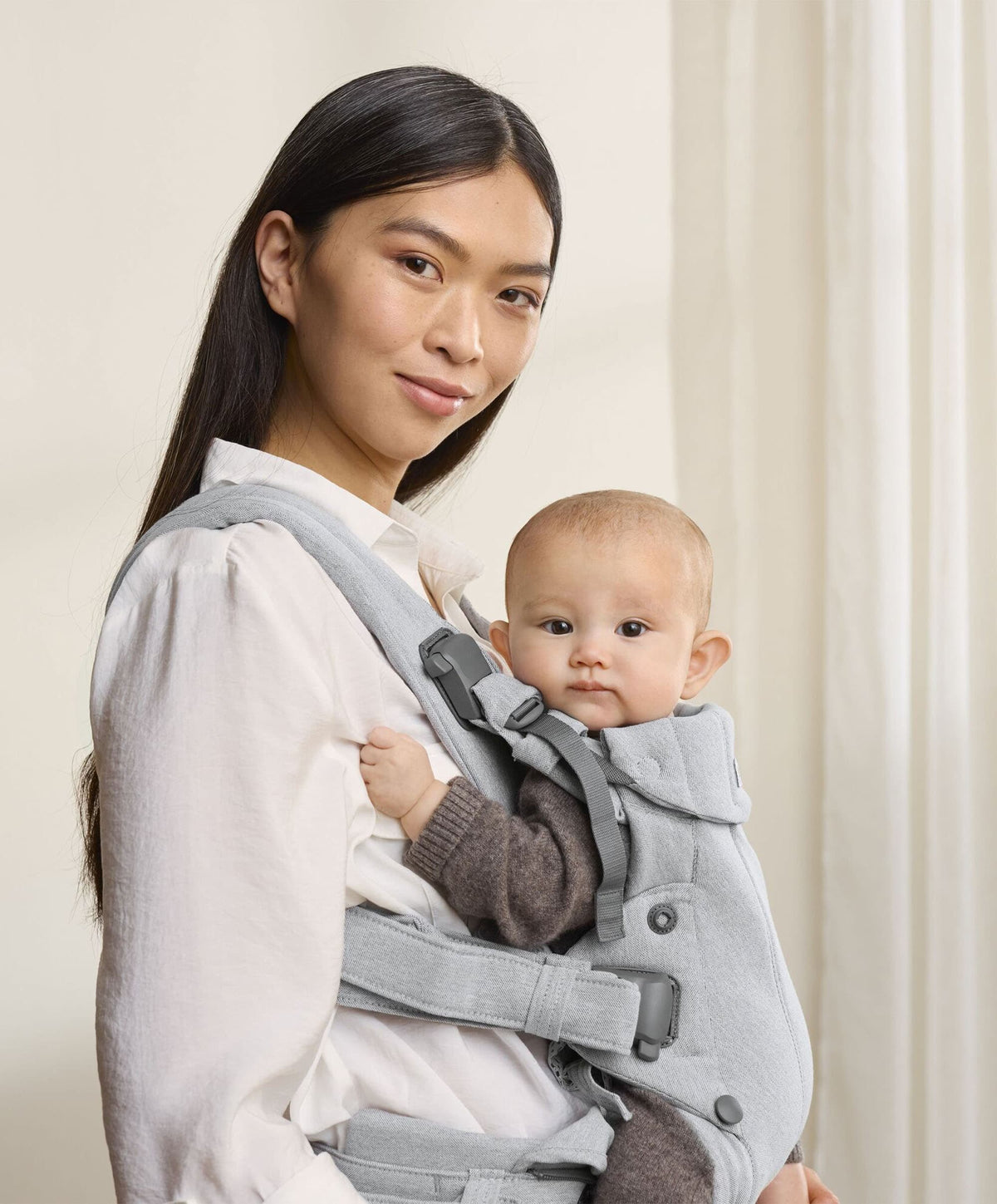BabyBjörn Baby Carrier Harmony Woven Melange - Light Grey
