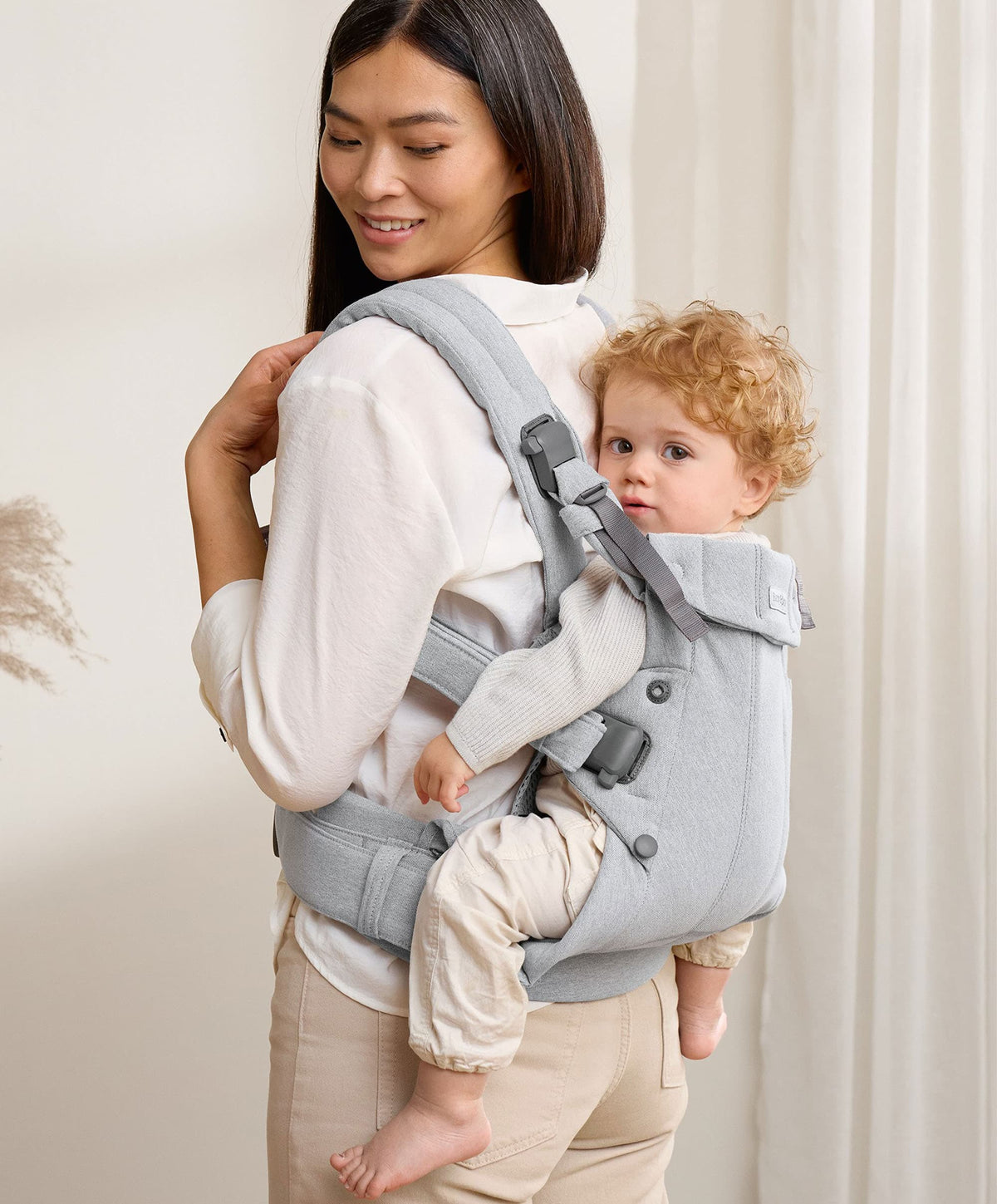 BabyBjörn Baby Carrier Harmony Woven Melange - Light Grey