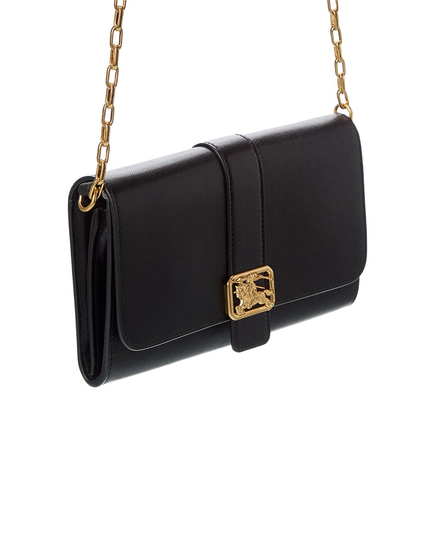 Burberry Rider Leather Wallet On Chain